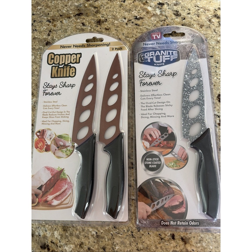 Stay Sharp Forever Knives - Lot Of 2 Packages (total 3‎ Knives)